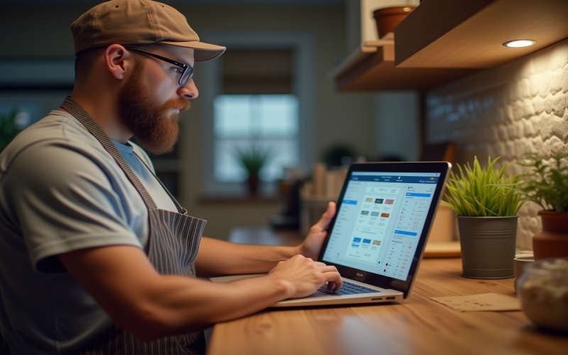 10 Easy Affiliate Marketing for Small Biz Ideas 6 Baker finding affiliate programs for side hustle cash.