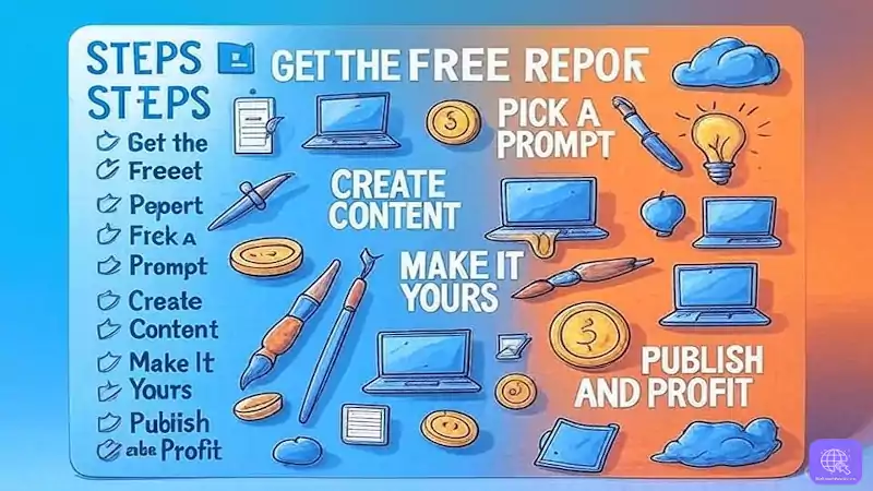 5 Brilliant Grok AI Prompts to Boost Your Side Hustle and Earn Big 5 Infographic of 5 steps to start a side hustle with free AI tools