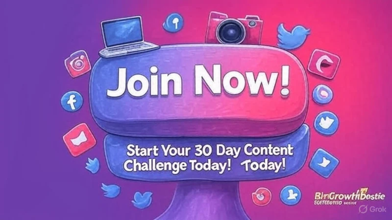 Join the 30 Day Content Challenge: Skyrocket Your Online Presence! 4 Call-to-action graphic for joining the 30 Day Content Challenge
